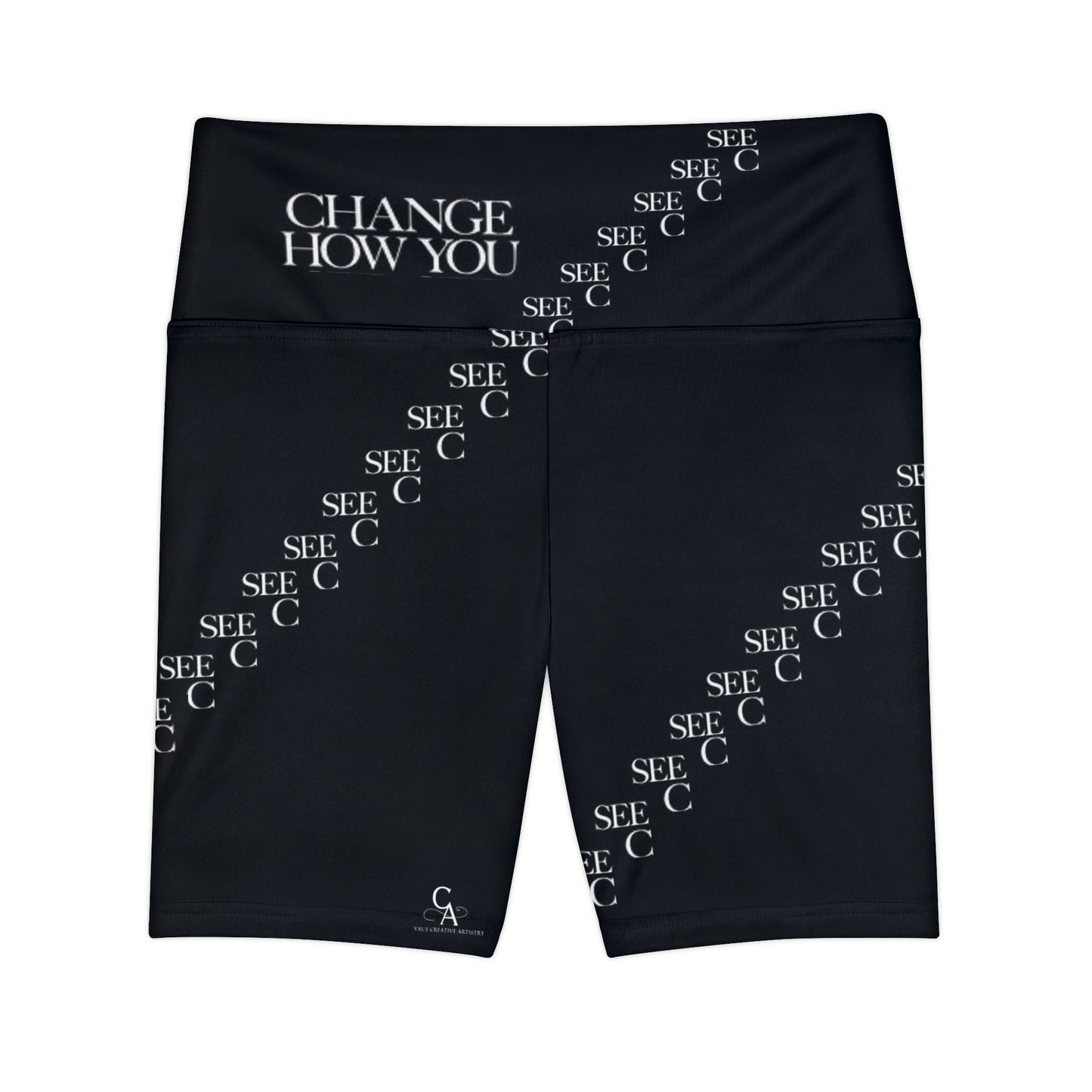 "Elevated Style" Collection - 'C Change' Design by vca - Workout Shorts
