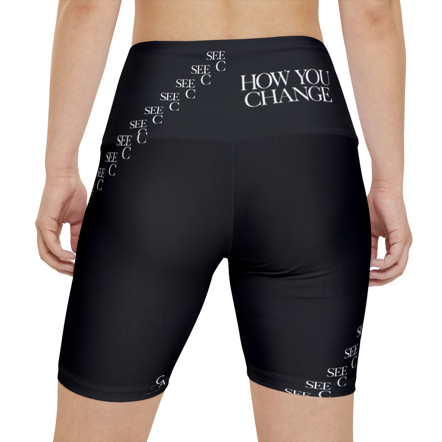 "Elevated Style" Collection - 'C Change' Design by vca - Workout Shorts