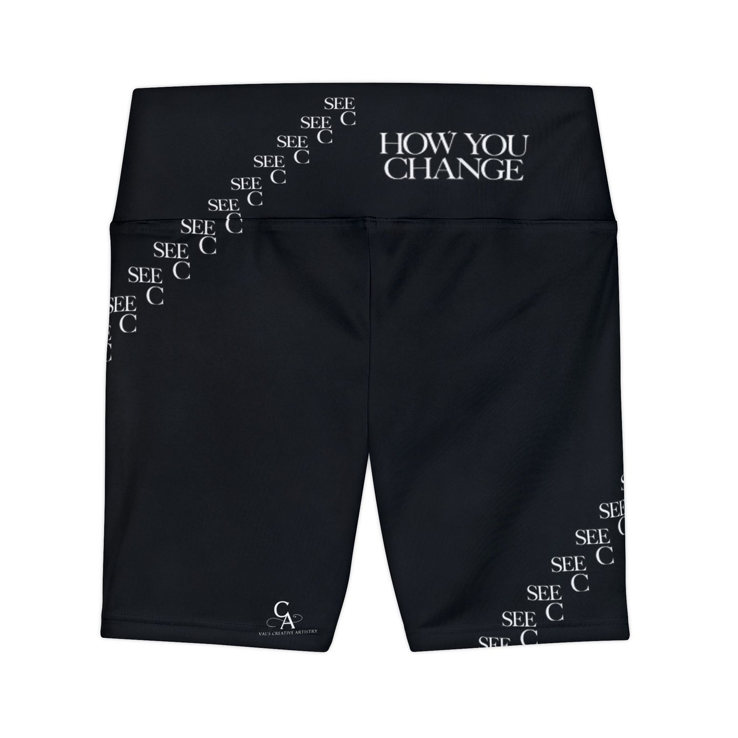 "Elevated Style" Collection - 'C Change' Design by vca - Workout Shorts
