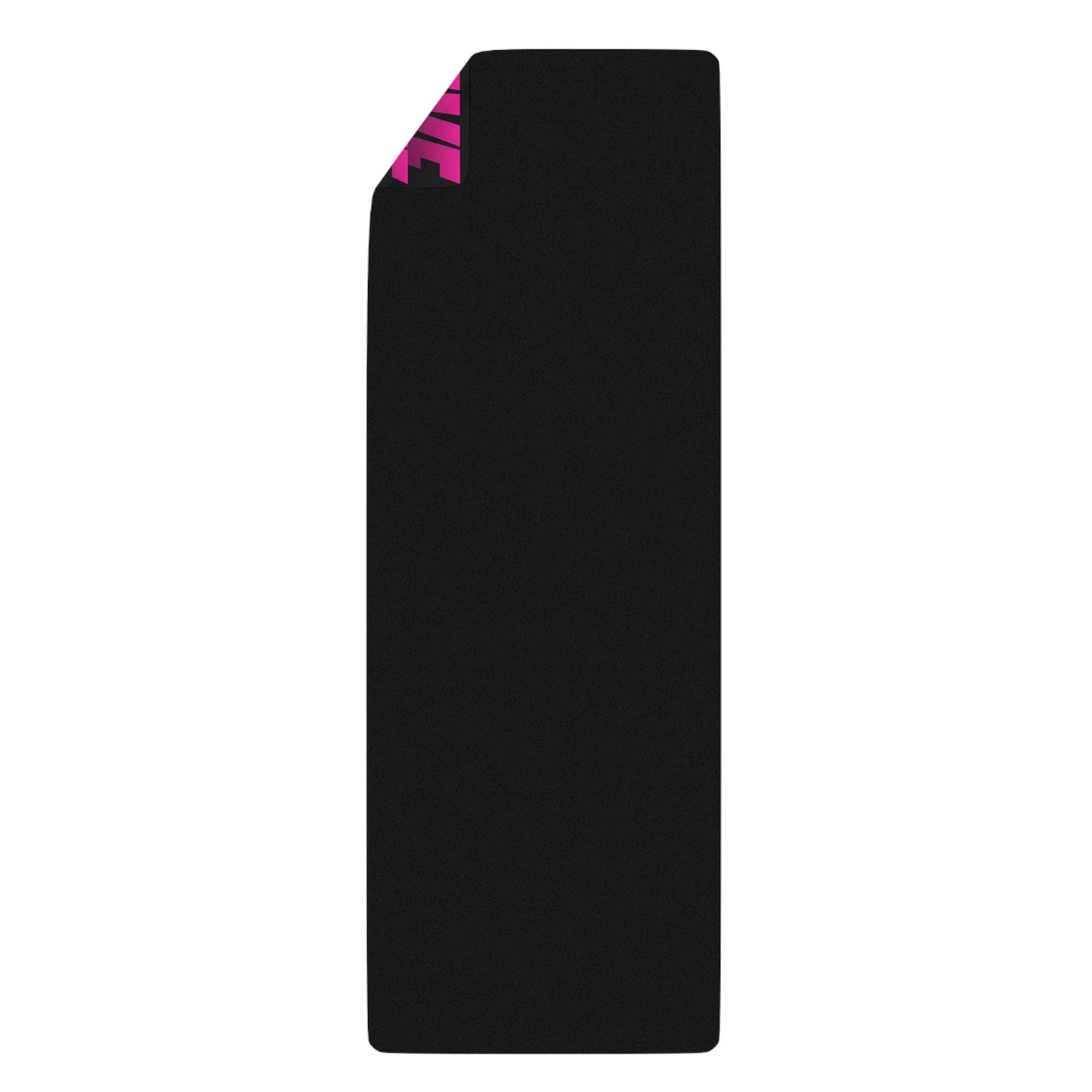 "Elevated Style" Collection - 'Positive Vibes' Designer Mat in Hot Pink by vca - Yoga Mat