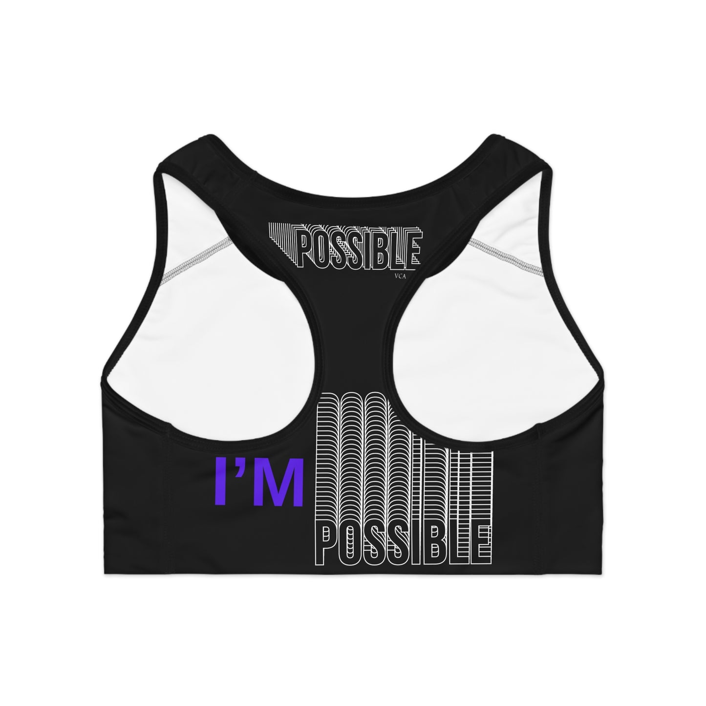 "Elevated Style" Collection - 'I'm Possible' Sports Bra - by vca