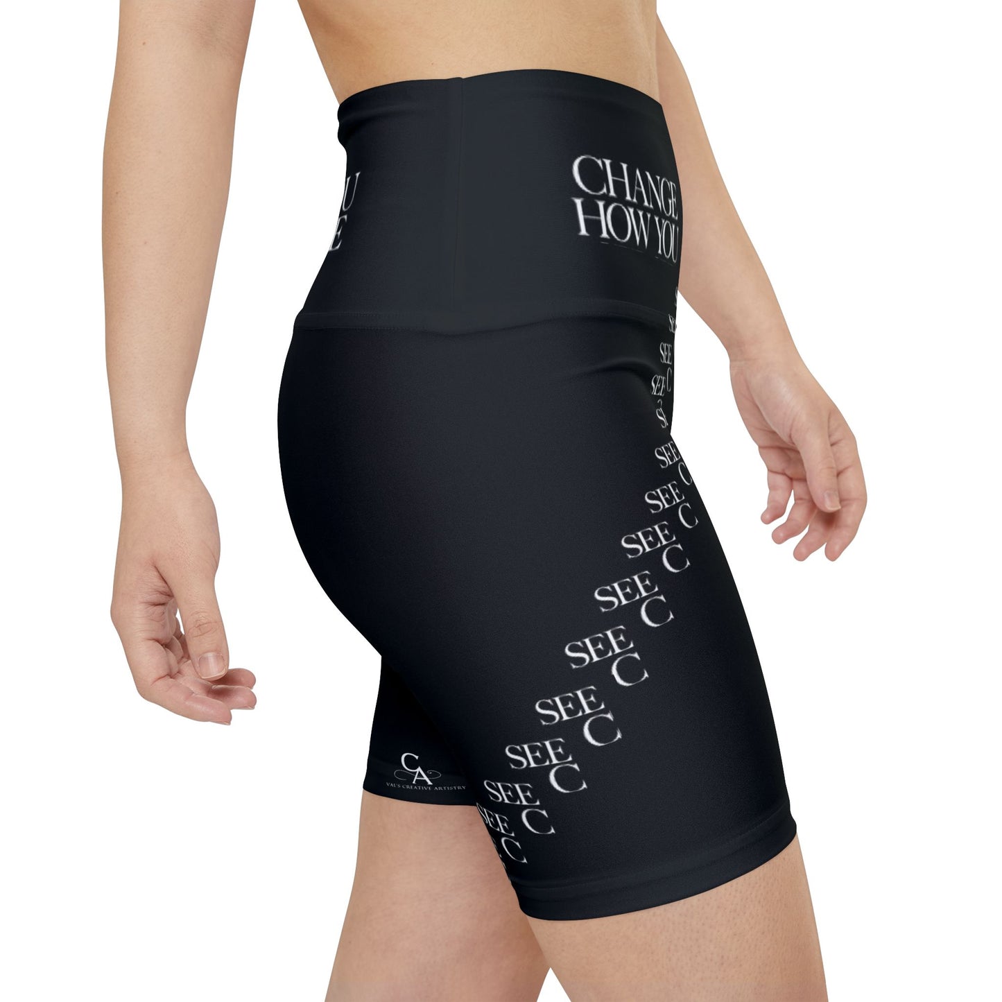 "Elevated Style" Collection - 'C Change' Design by vca - Workout Shorts