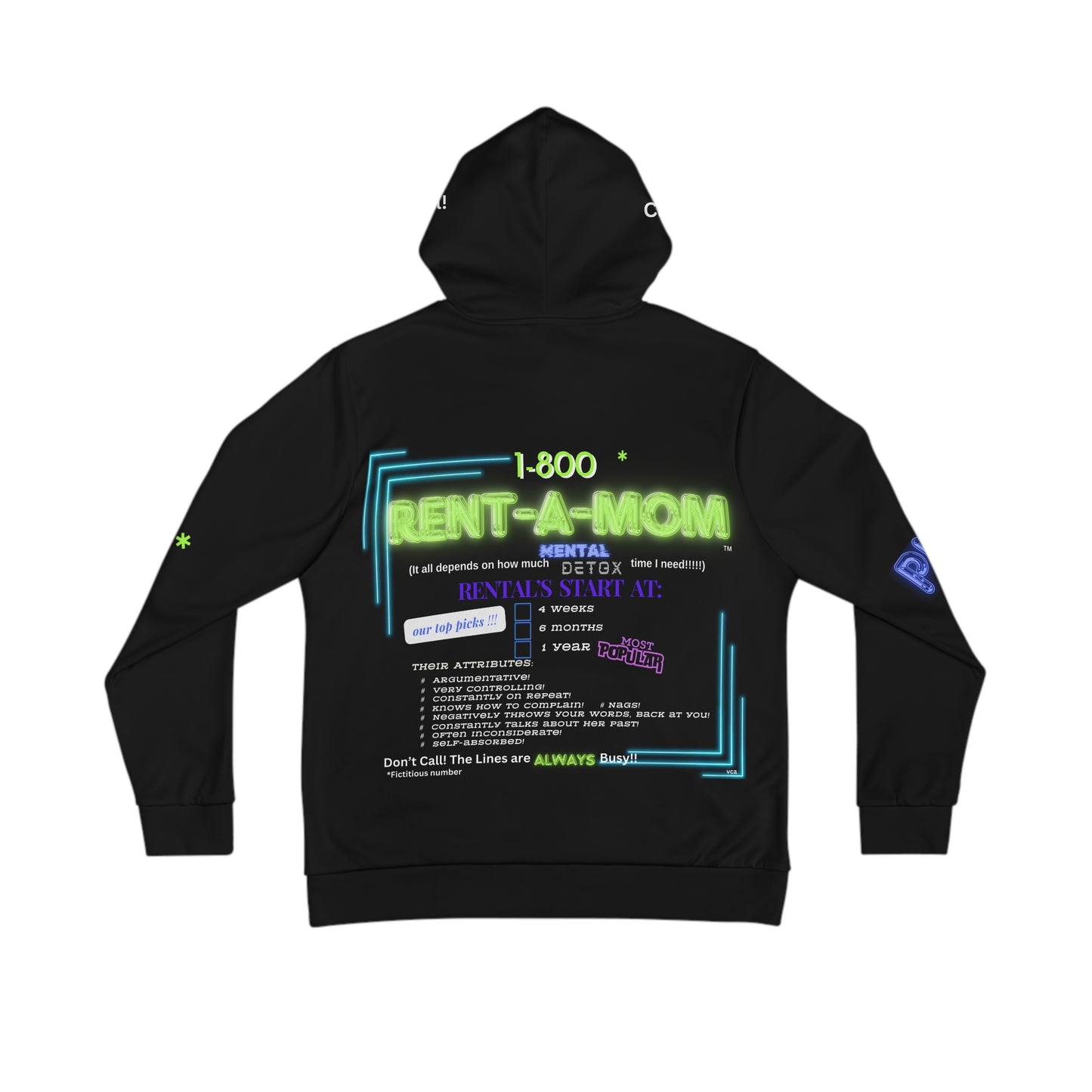 "1-800*" Collection - 'Rent-A-Mom' Hoodie by vca
