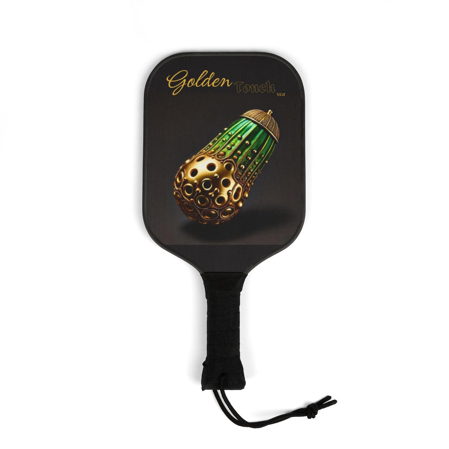 "Golden Touch" Collection - 'Pickleball2' design by vca - Designer Pickleball Kit