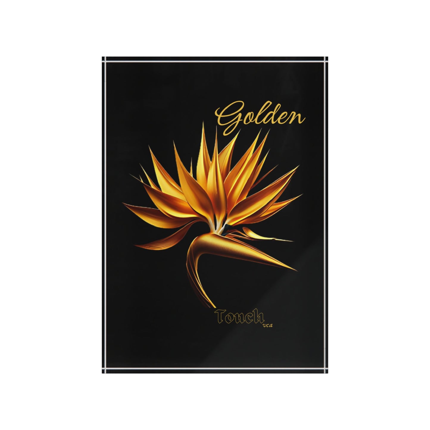 "Golden Touch" Collection - 'Bird of Paradise' Design #1 by vca - Photo Block