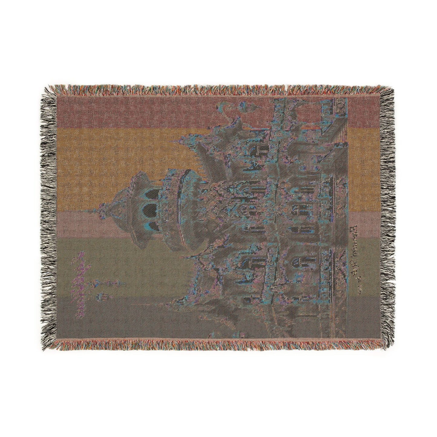 "Elevated Style" Collection - 'LightHouse2' design by vca - Designer Woven Blanket