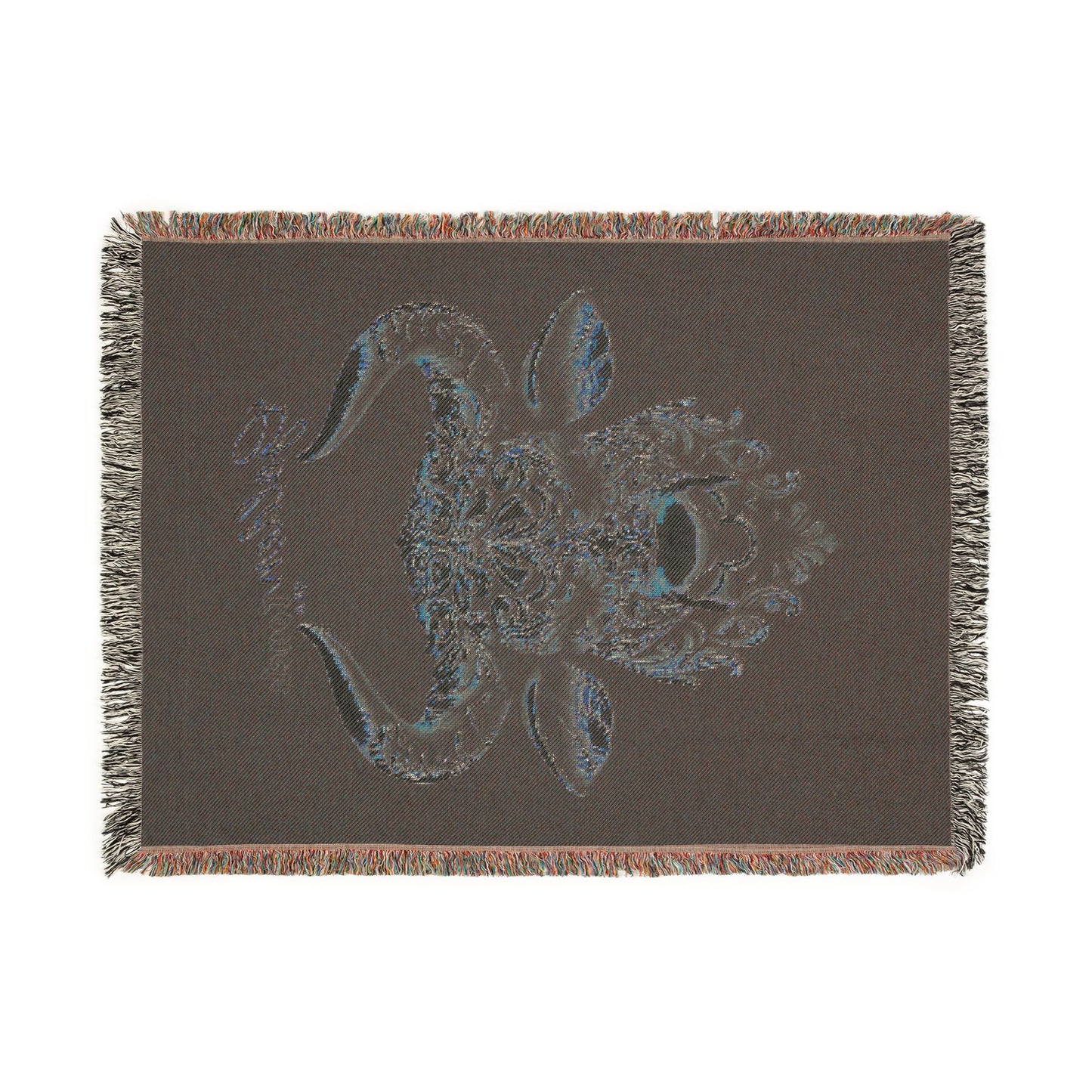 "Golden Touch" Collection - 'TaurusHead2' design by vca - Designer Woven Blanket
