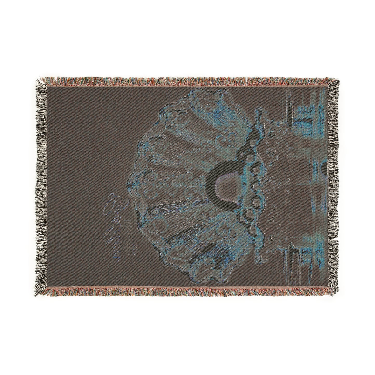 "Golden Touch" Collection - 'OShellPearls' design by vca - Designer Woven Blanket