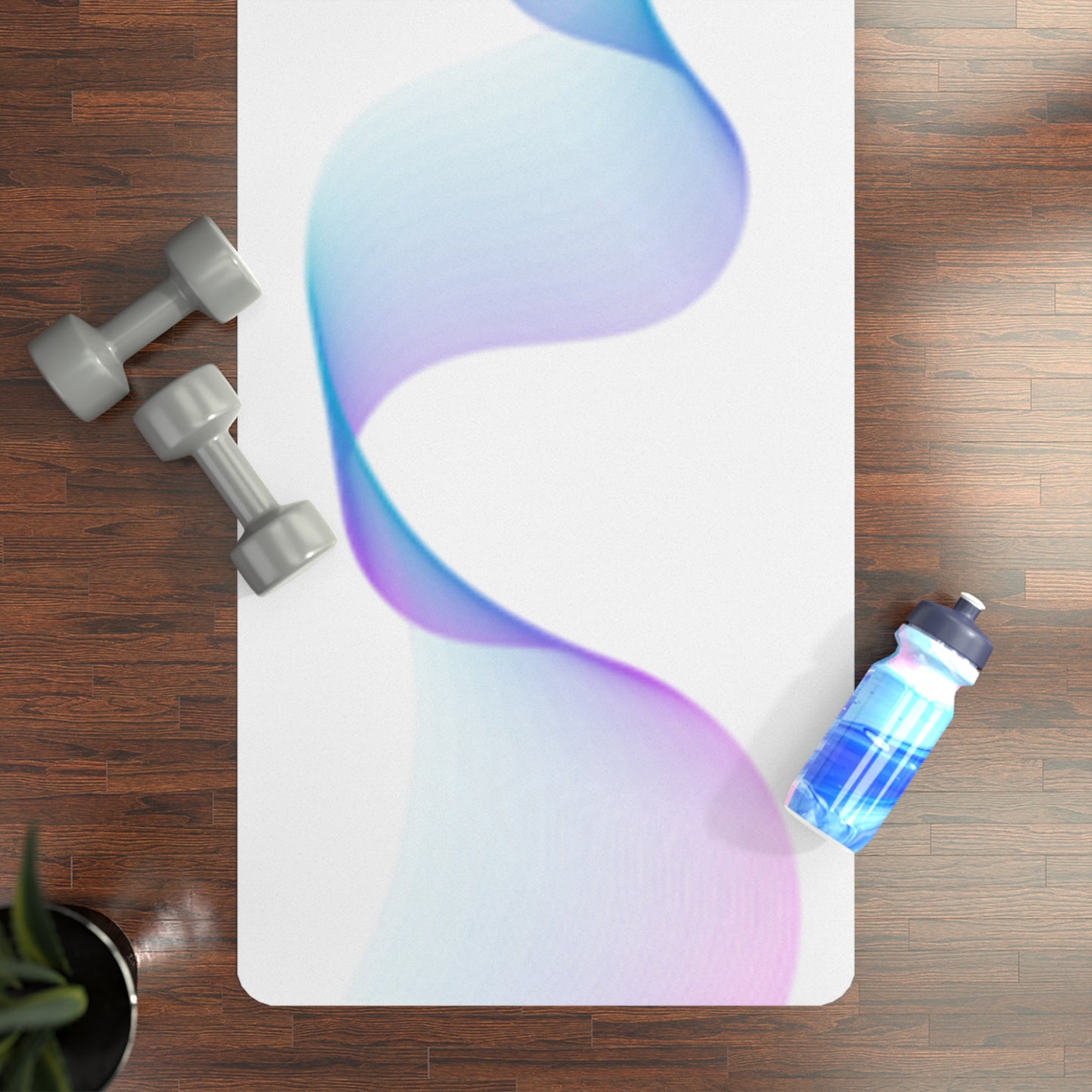"Elevated Style" Collection - Non-Slip Exercise Mat — Surf-Inspired 'Cool Waves' by vca