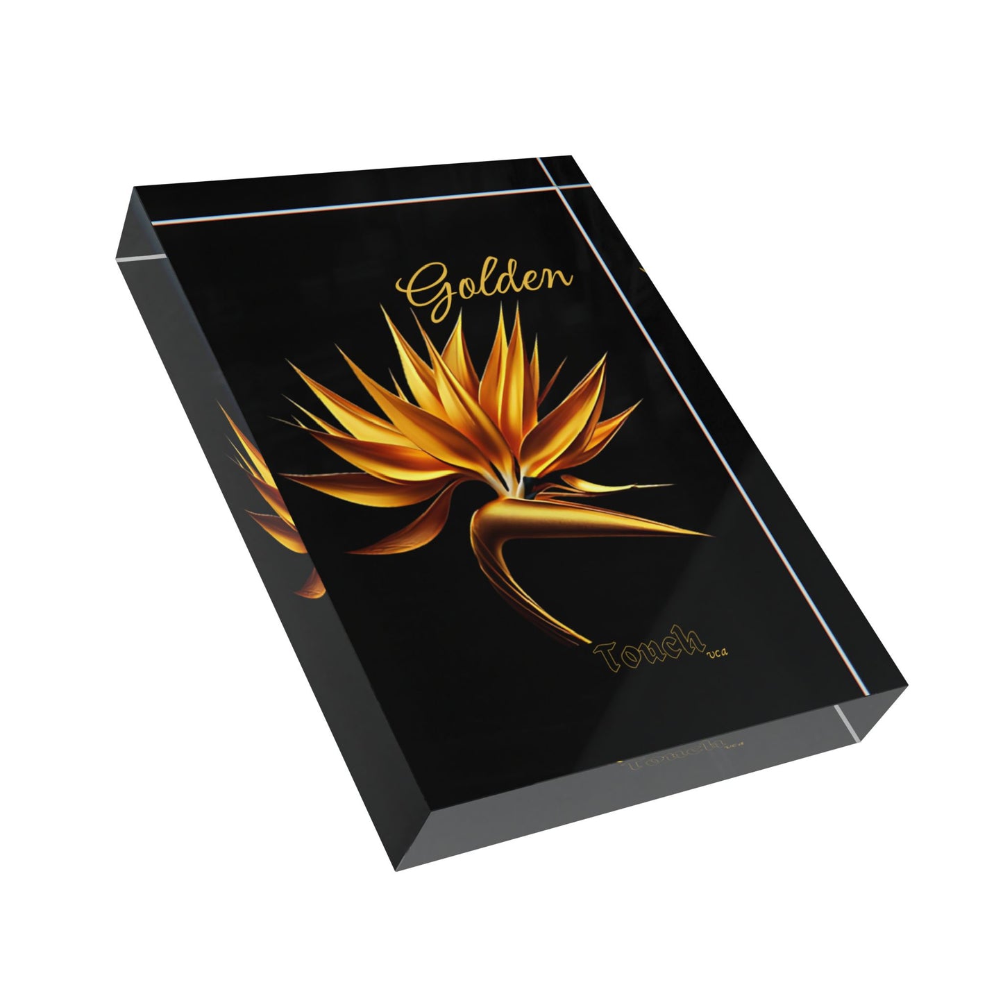 "Golden Touch" Collection - 'Bird of Paradise' Design #1 by vca - Photo Block