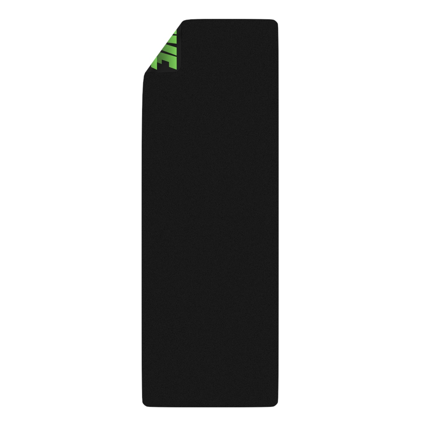 "Elevated Style" Collection - 'Positive Vibes' Designer Yoga Mat by vca - Green