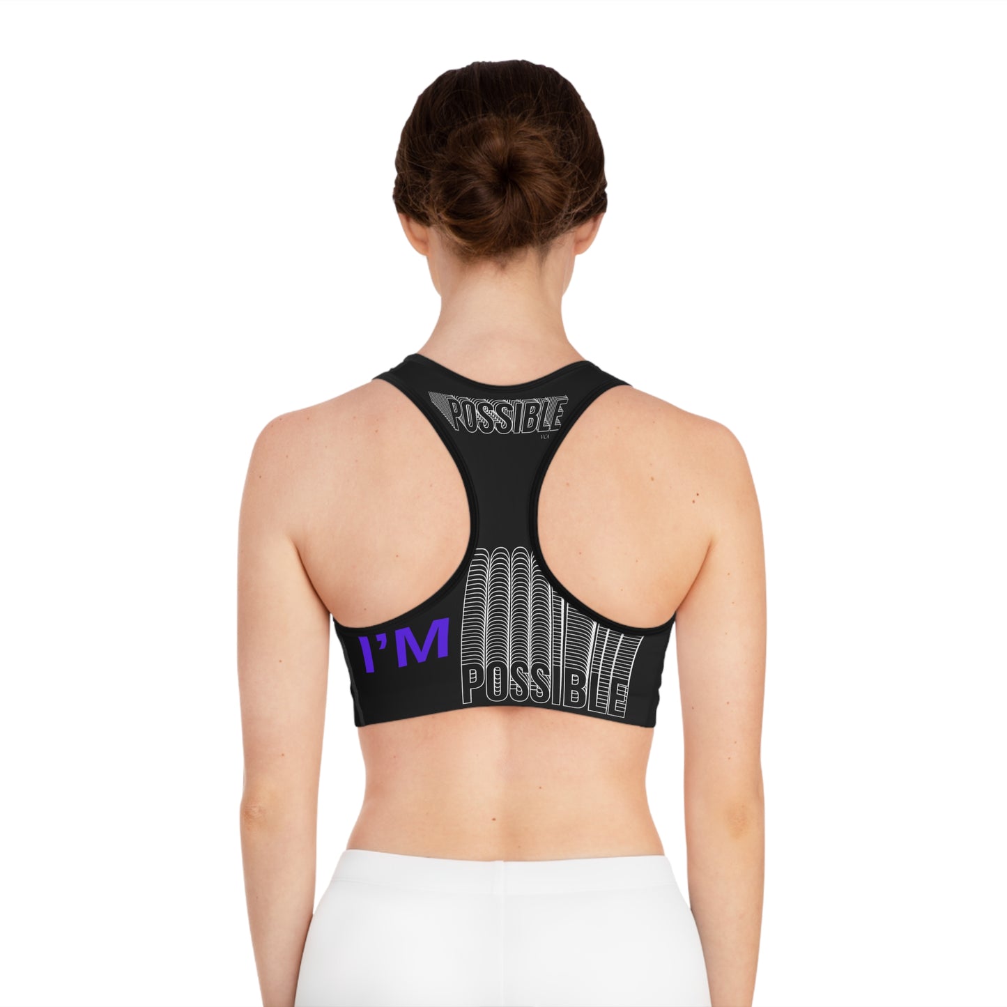 "Elevated Style" Collection - 'I'm Possible' Sports Bra - by vca
