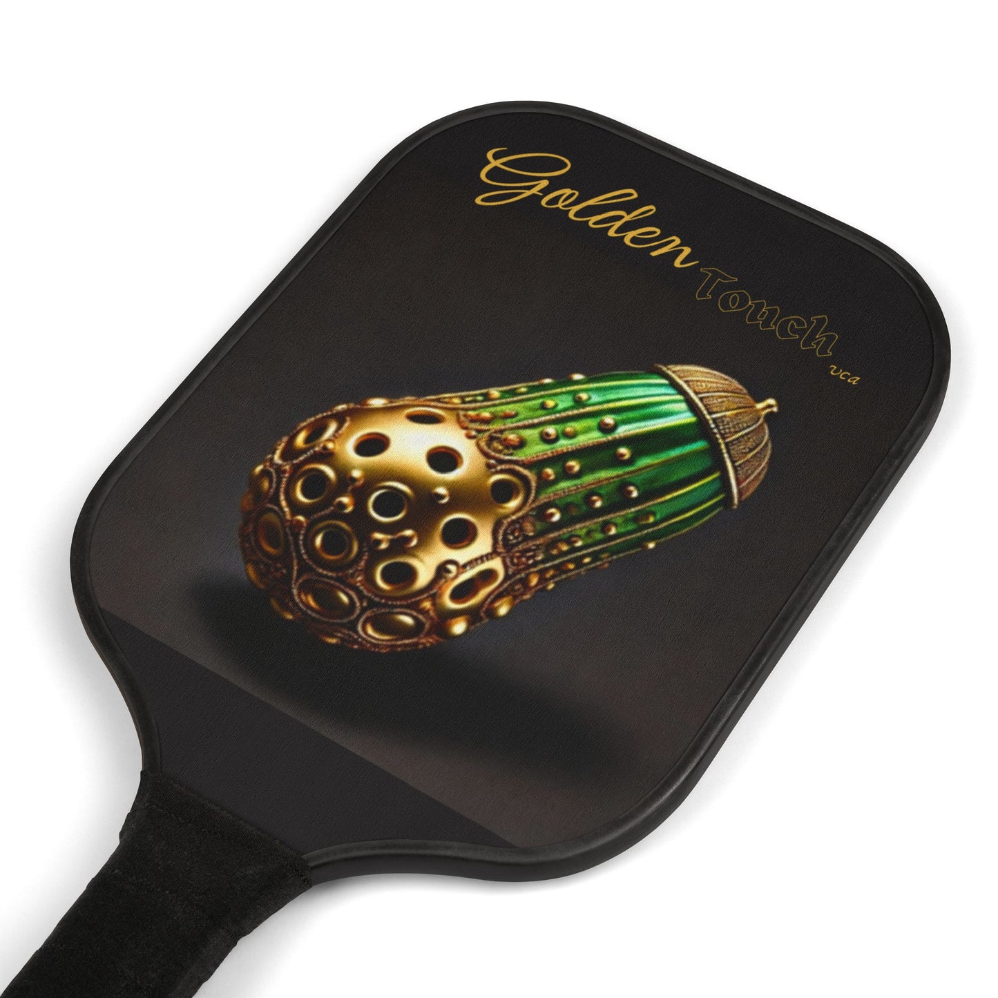 "Golden Touch" Collection - 'Pickleball2' design by vca - Designer Pickleball Kit