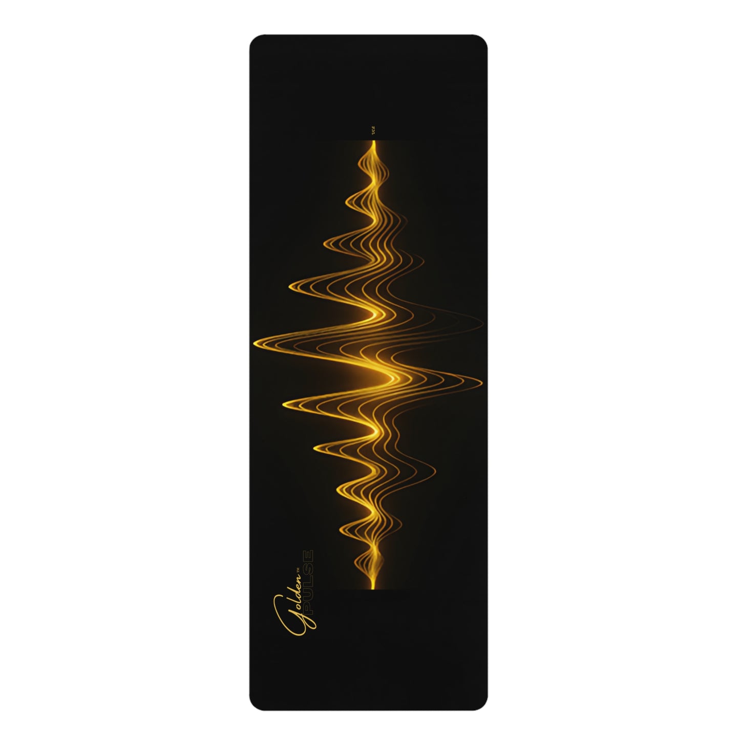 "Golden Touch" Collection - '24K Golden Pulse' Designer Fitness Mat by vca - Black/Gold