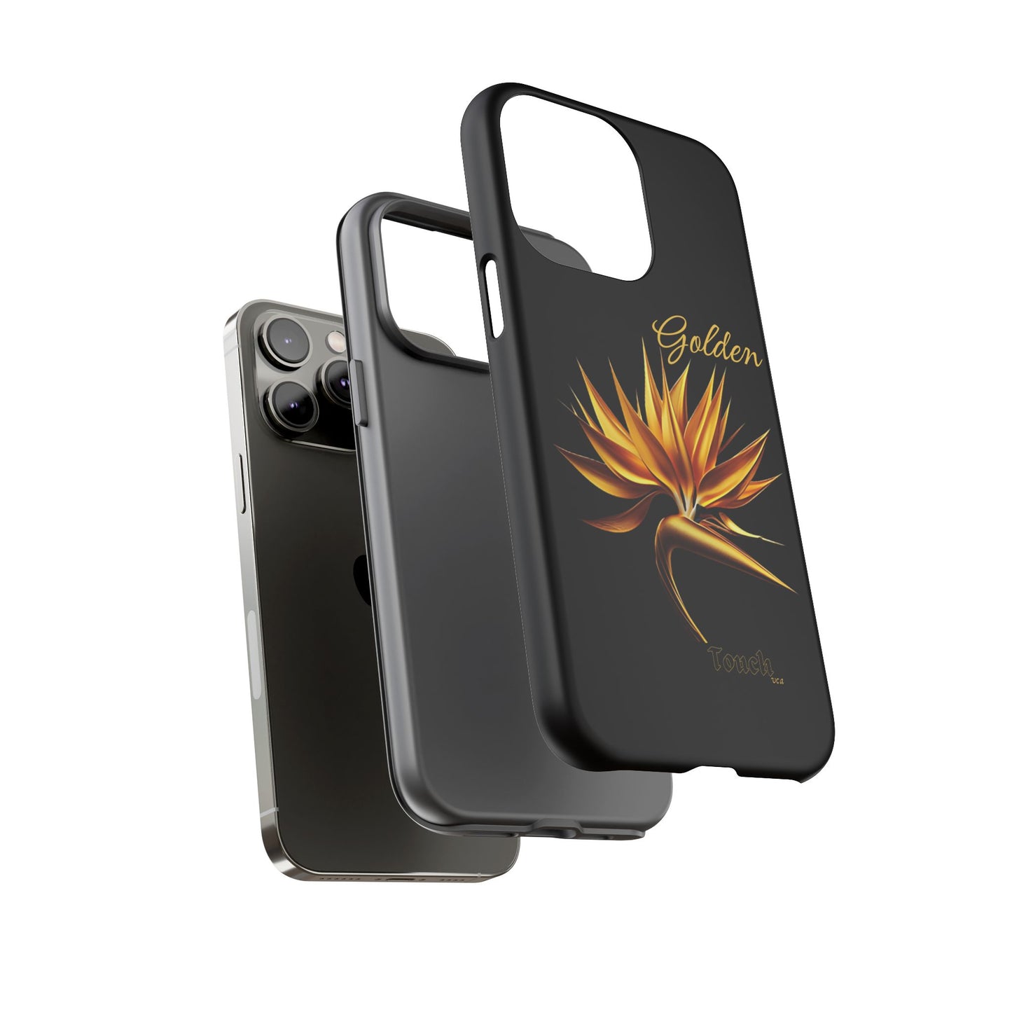 "Golden Touch" Collection -' Bird of Paradise1' design by vca - Designer Tough iPhone Cases