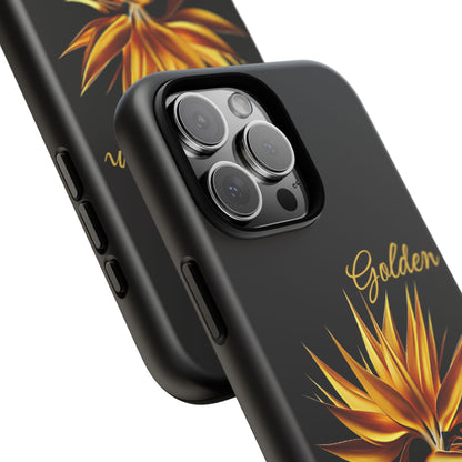 "Golden Touch" Collection -' Bird of Paradise1' design by vca - Designer Tough iPhone Cases