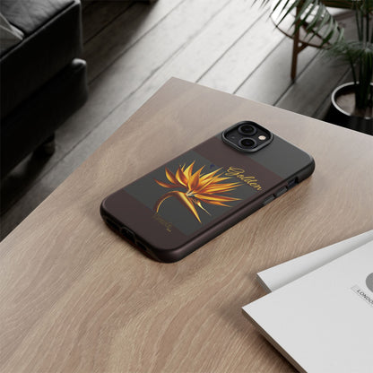 "Golden Touch" Collection -' Bird of Paradise1' design by vca - Designer Tough iPhone Cases
