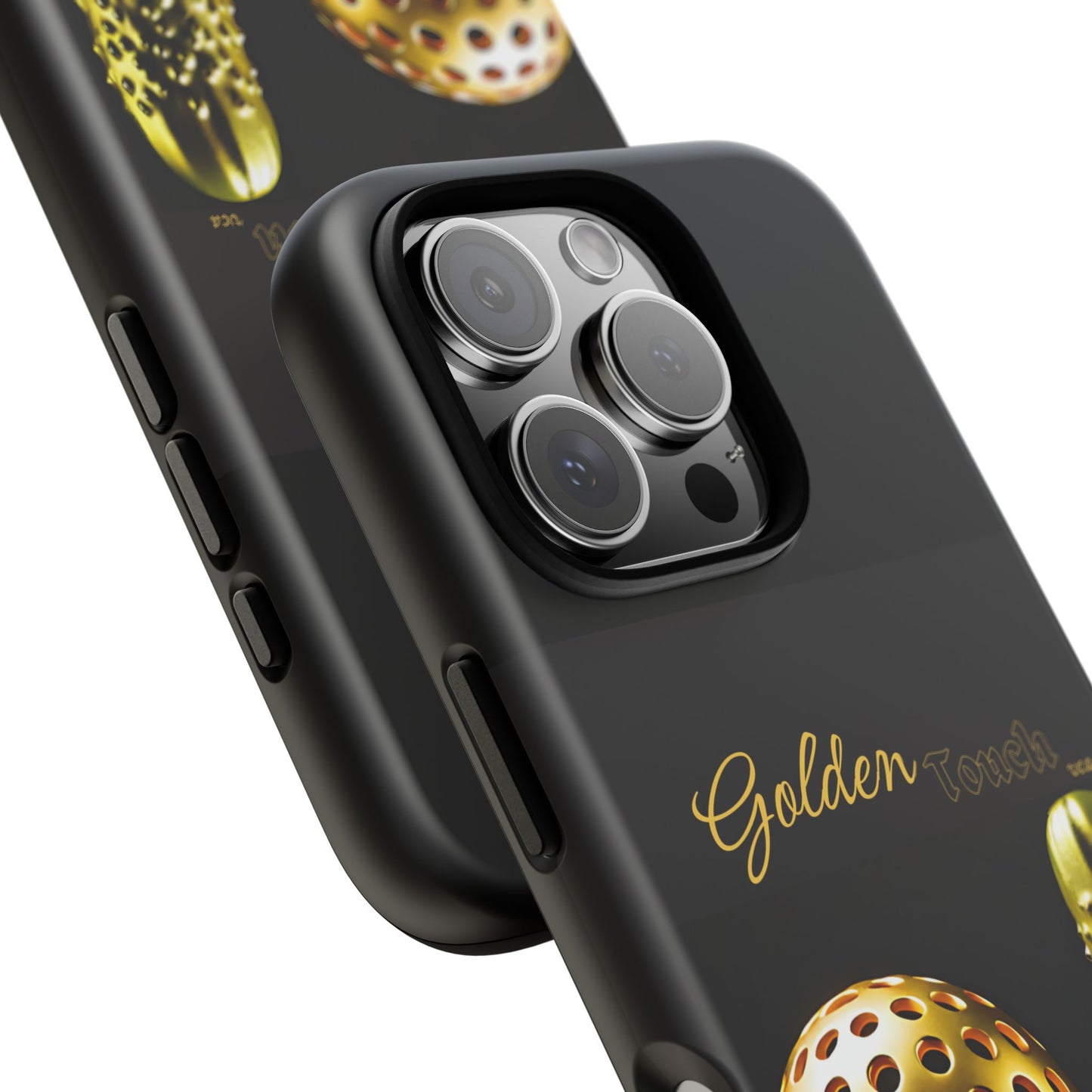 "Golden Touch" Collection - 'Pickleball' design by vca - Designer iPhone Tough Cases