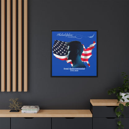 "Legacy of Liberty" Collection - Framed Canvas Art - 'The Modern Man Profile' by vca