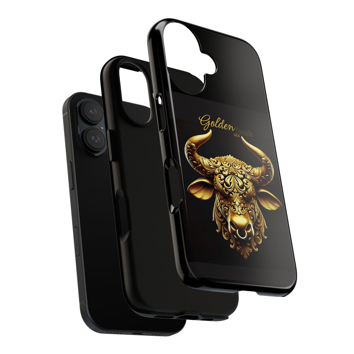 "Golden Touch" Collection - Designer iPhone Tough Cases - 'Taurus Head2' by vca