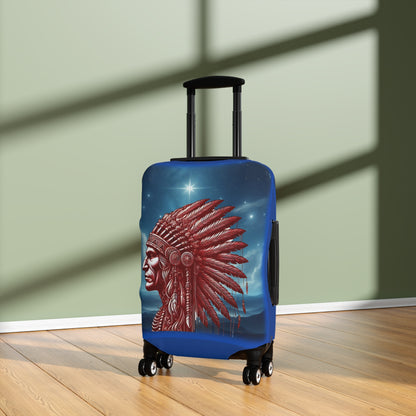 "Legacy of Liberty" Collection - Chief Profile Luggage Cover by vca — 2-sided design - Blue