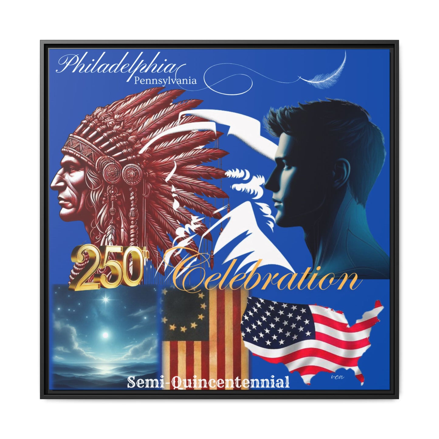 "Legacy of Liberty" Collection - Framed Canvas Art- The Official 2026 Limited Edition - Semi-quincentennial Commemorative Poster by vca