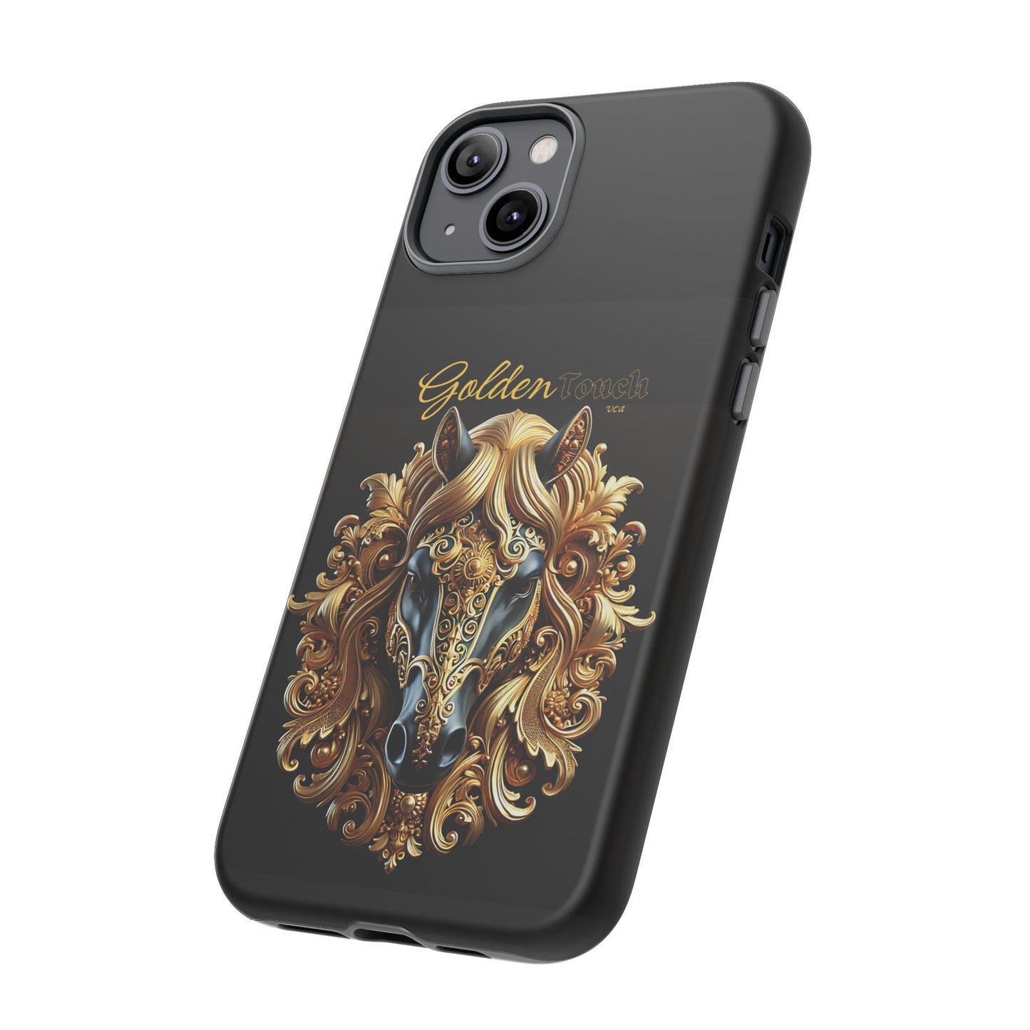 "Golden Touch" Collection - Designer iPhone Tough Cases - 'Horse Head1' by vca