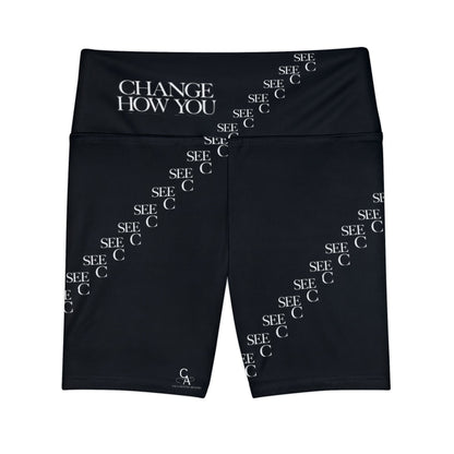 "Elevated Style" Collection - 'C Change' Design by vca - Workout Shorts