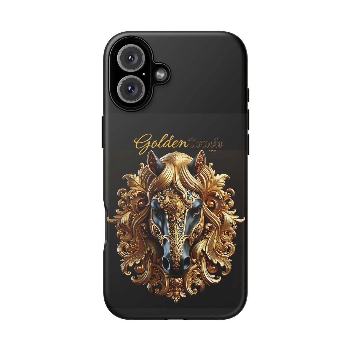 "Golden Touch" Collection - Designer iPhone Tough Cases - 'Horse Head1' by vca