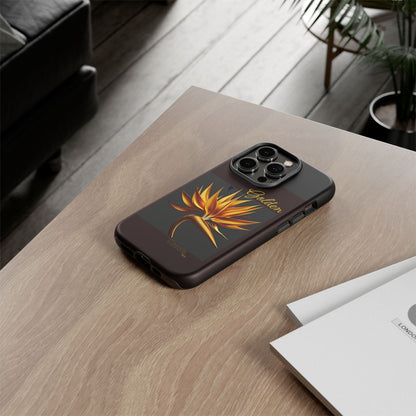 "Golden Touch" Collection -' Bird of Paradise1' design by vca - Designer Tough iPhone Cases