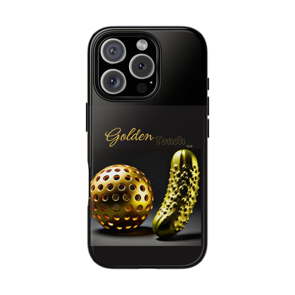 "Golden Touch" Collection - 'Pickleball' design by vca - Designer iPhone Tough Cases