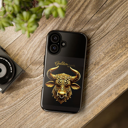 "Golden Touch" Collection - Designer iPhone Tough Cases - 'Taurus Head2' by vca