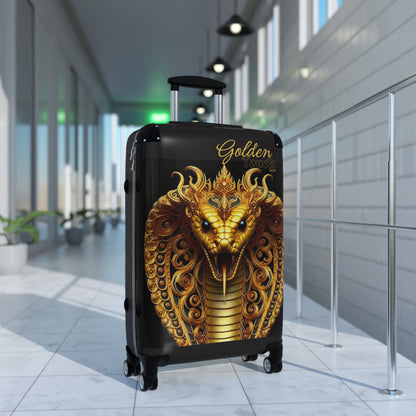 "Golden Touch" Collection - 'Cobra Head' design1 by vca - Designer Luggage Set