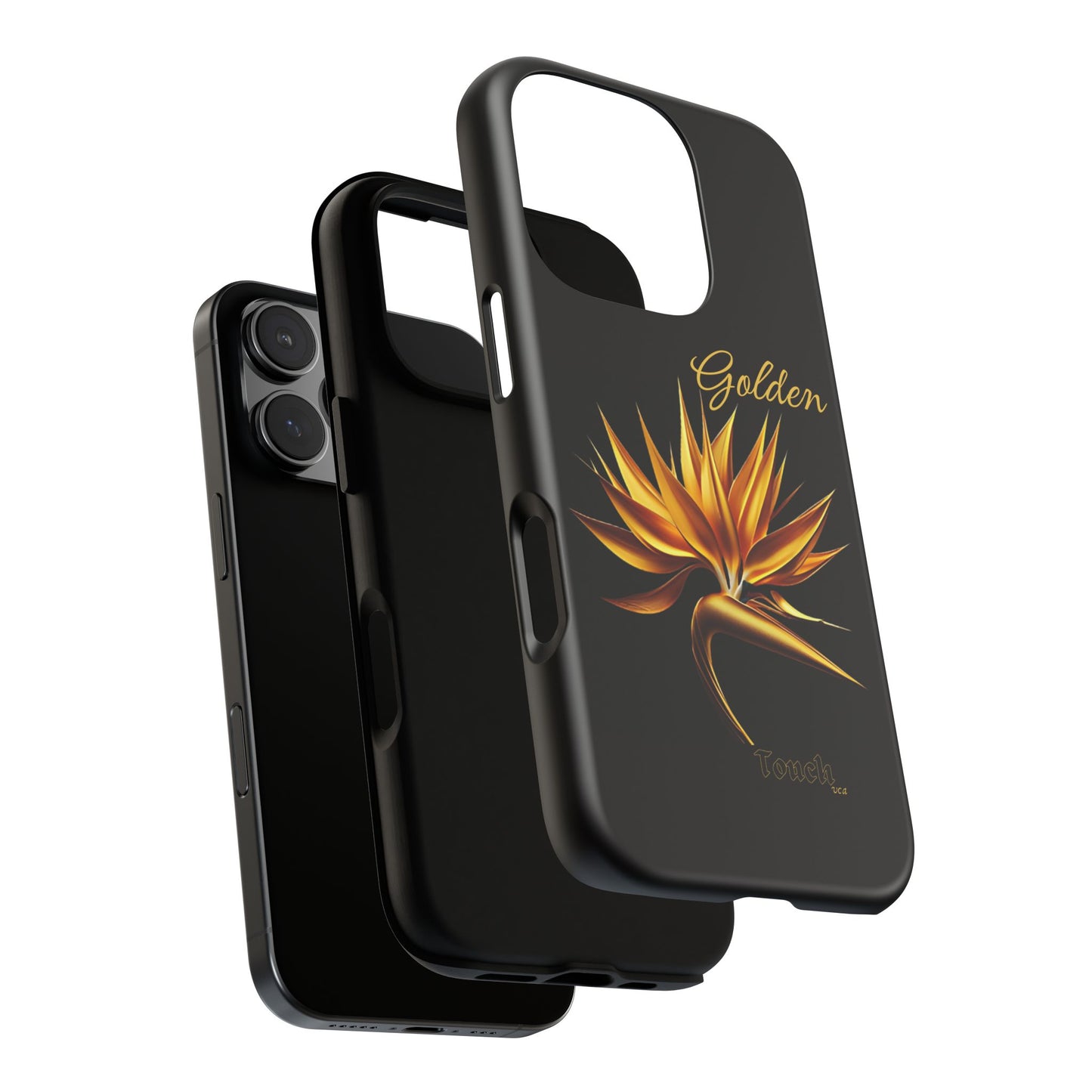 "Golden Touch" Collection -' Bird of Paradise1' design by vca - Designer Tough iPhone Cases