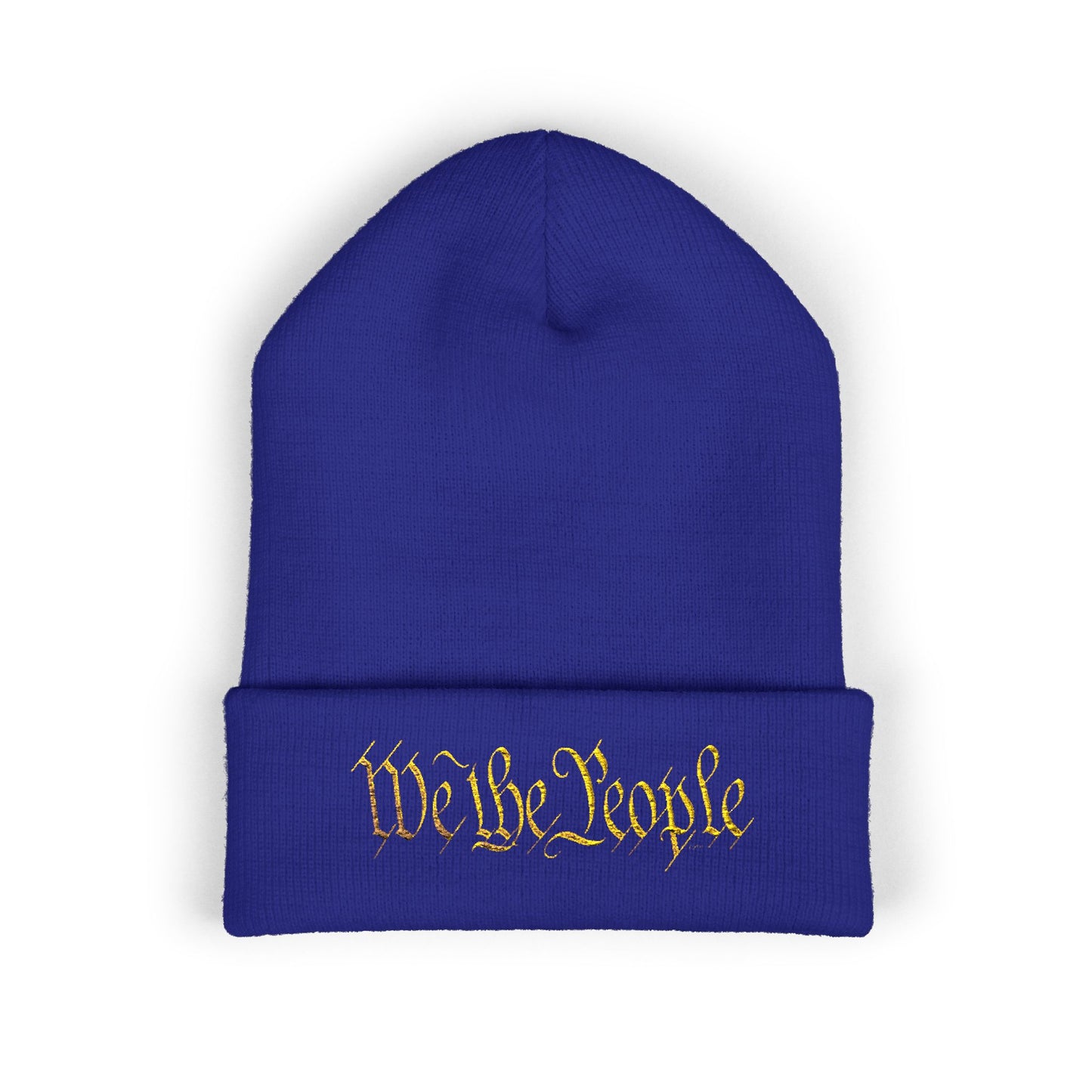 "Legacy of Liberty" by vca - 'We the People' Embroidered Cuffed Beanie