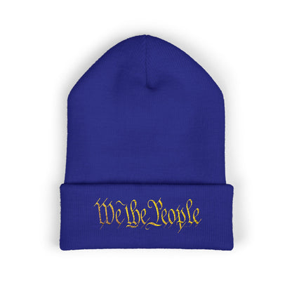 "Legacy of Liberty" by vca - 'We the People' Embroidered Cuffed Beanie