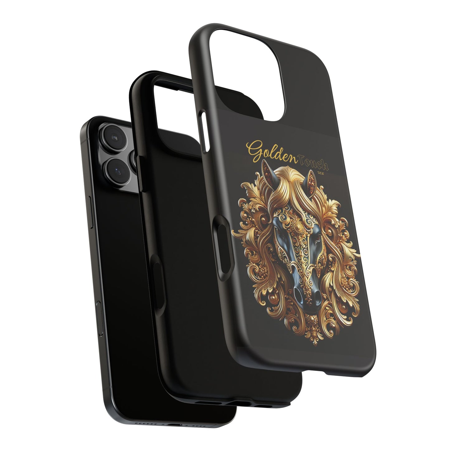 "Golden Touch" Collection - 'Horse Head1' design by vca - Designer iPhone Tough Cases