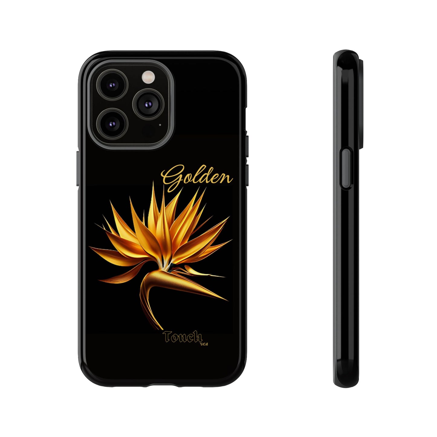 "Golden Touch" Collection -' Bird of Paradise1' design by vca - Designer Tough iPhone Cases