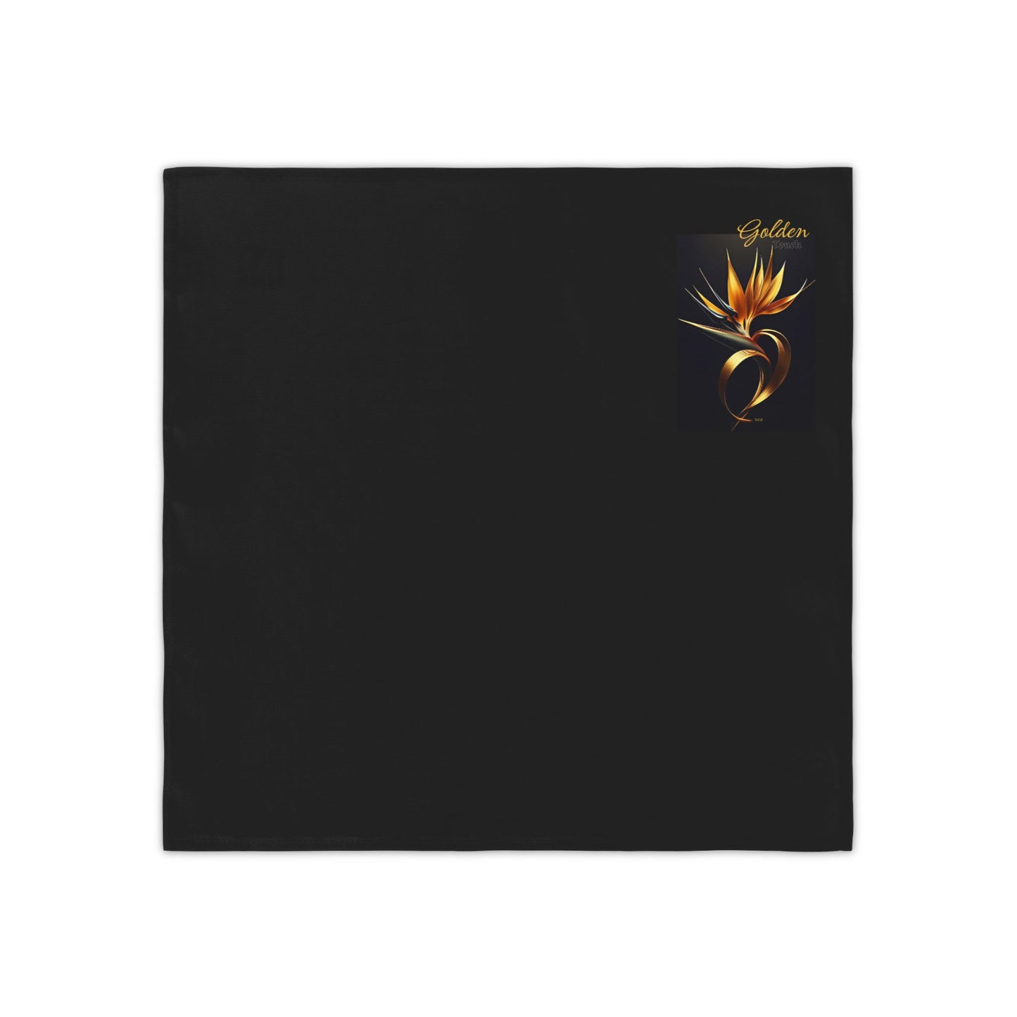 "Golden Touch" Collection - 'Bird of Paradise' design #2 by vca - Designer Napkins, set of 4