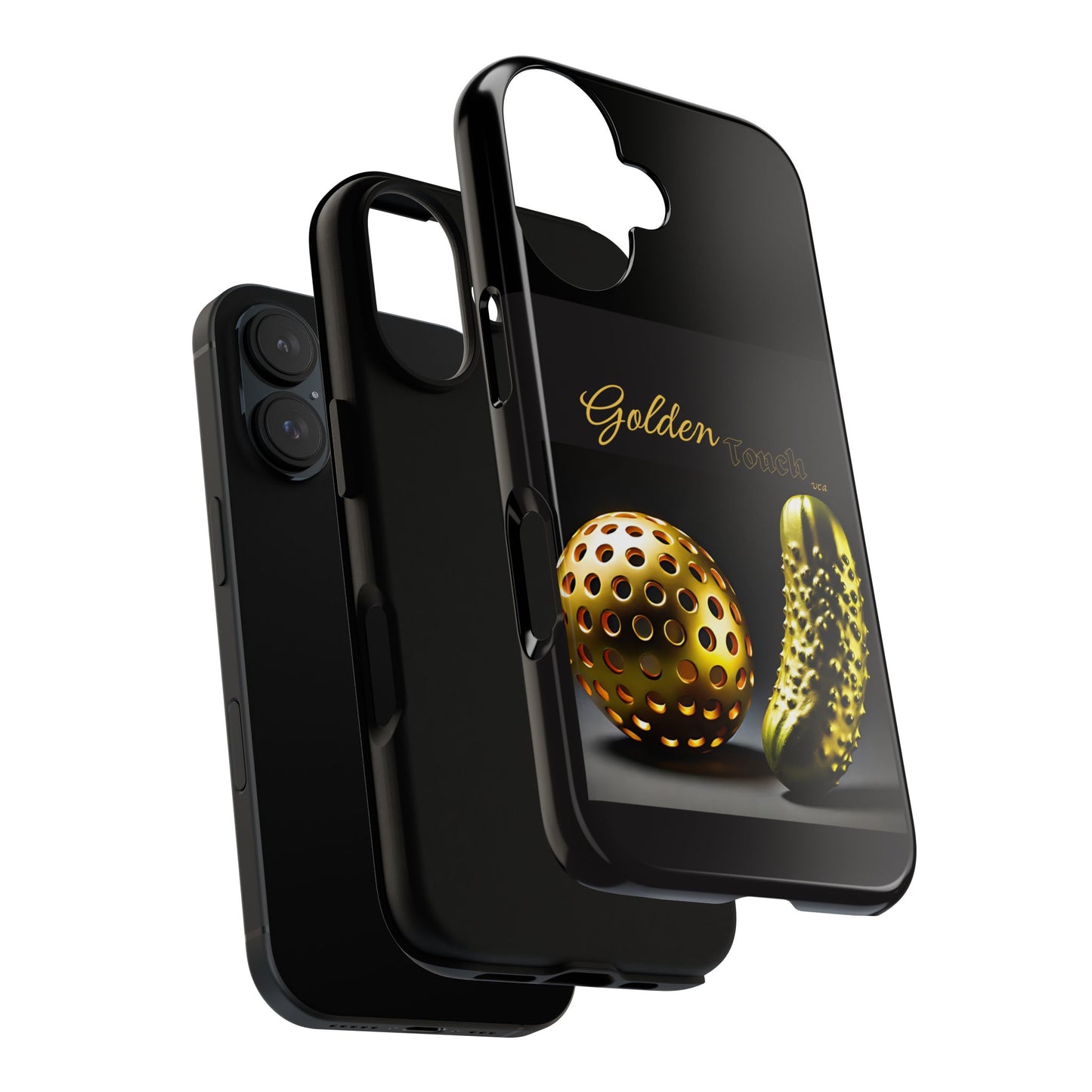 "Golden Touch" Collection - 'Pickleball' design by vca - Designer iPhone Tough Cases