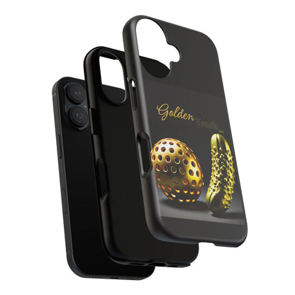 "Golden Touch" Collection - 'Pickleball' design by vca - Designer iPhone Tough Cases