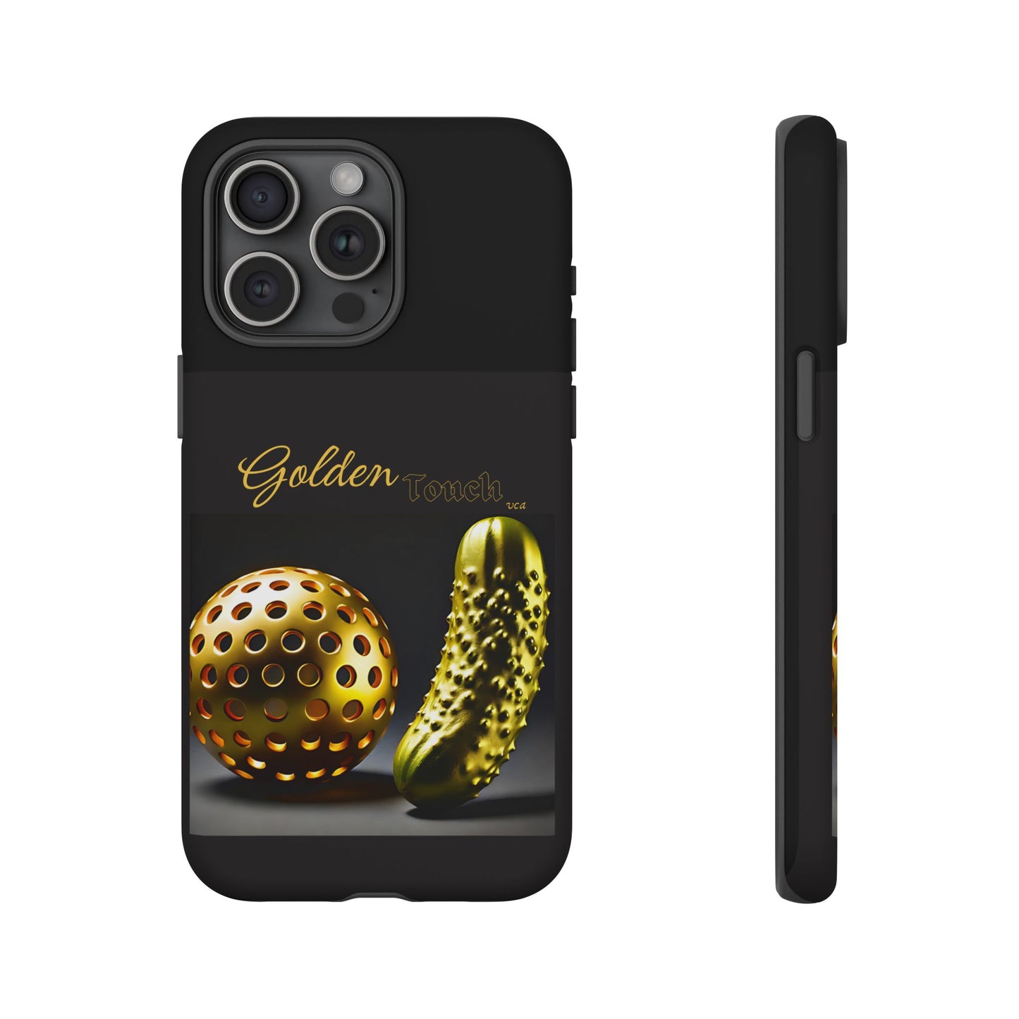 "Golden Touch" Collection - 'Pickleball' design by vca - Designer iPhone Tough Cases