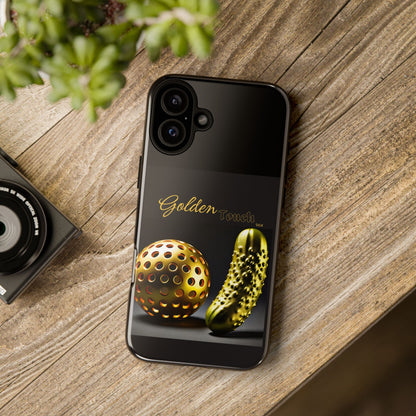 "Golden Touch" Collection - 'Pickleball' design by vca - Designer iPhone Tough Cases