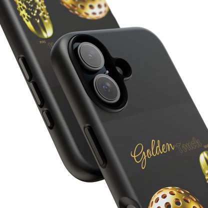 "Golden Touch" Collection - 'Pickleball' design by vca - Designer iPhone Tough Cases