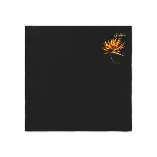 "Golden Touch" Collection - 'Bird of Paradise' design #1 by vca - Designer Napkins Set of 4