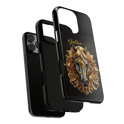 "Golden Touch" Collection - 'Horse Head1' design by vca - Designer iPhone Tough Cases