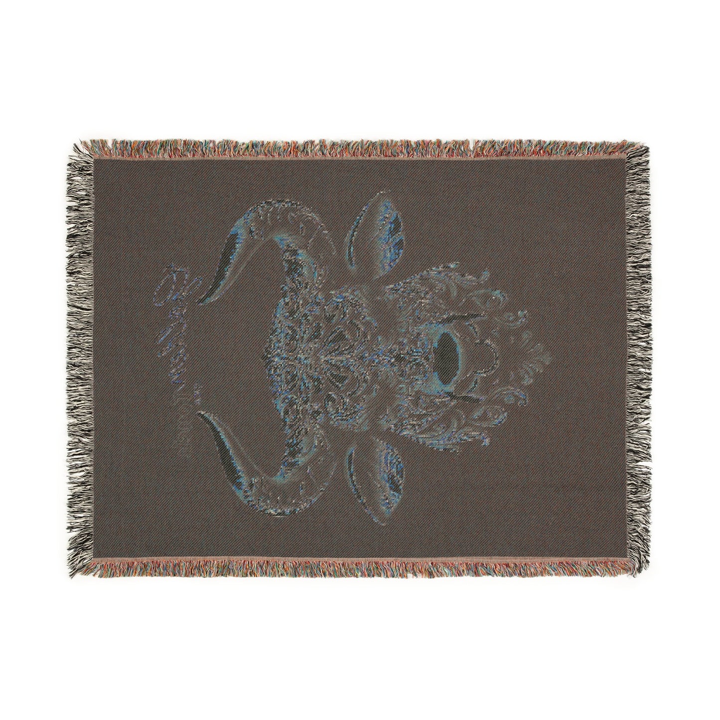 "Golden Touch" Collection - 'TaurusHead2' design by vca - Designer Woven Blanket