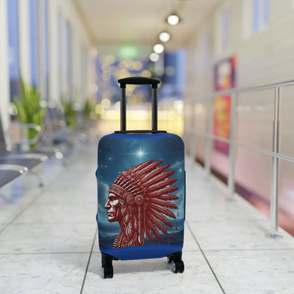 "Legacy of Liberty" Collection - Chief Profile Luggage Cover by vca — 2-sided design - Blue