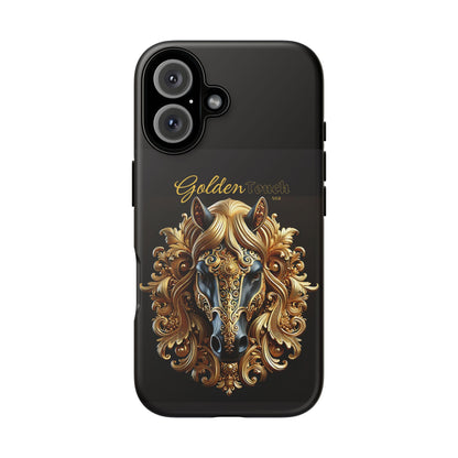 "Golden Touch" Collection - Designer iPhone Tough Cases - 'Horse Head1' by vca