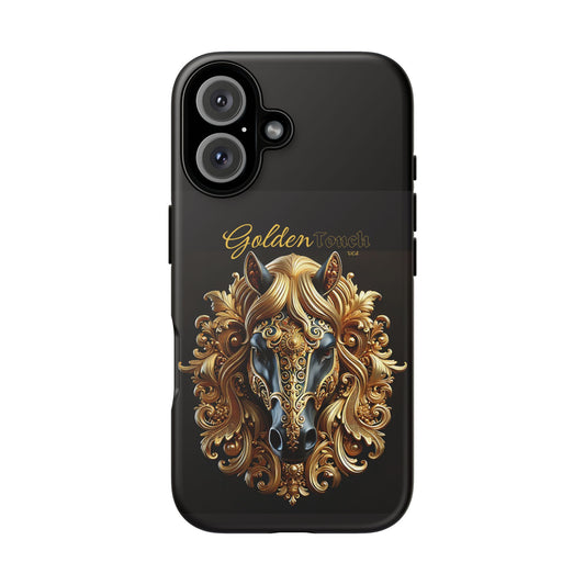 "Golden Touch" Collection - Designer iPhone Tough Cases - 'Horse Head1' by vca